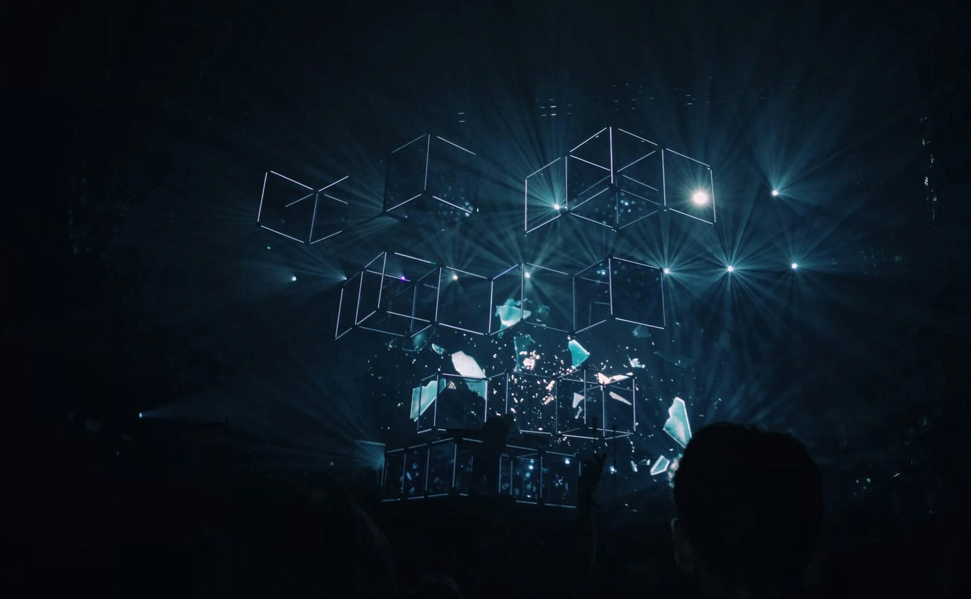 geometric shape digital wallpaper